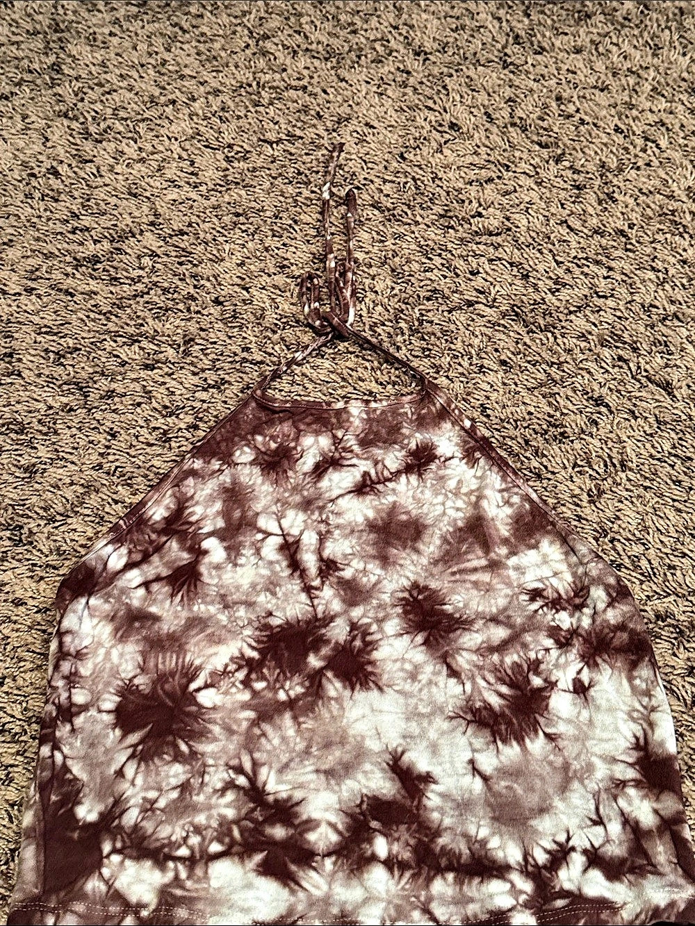 Forever 21 Tie-Dye Cami in Burgundy & White Size Medium Like New